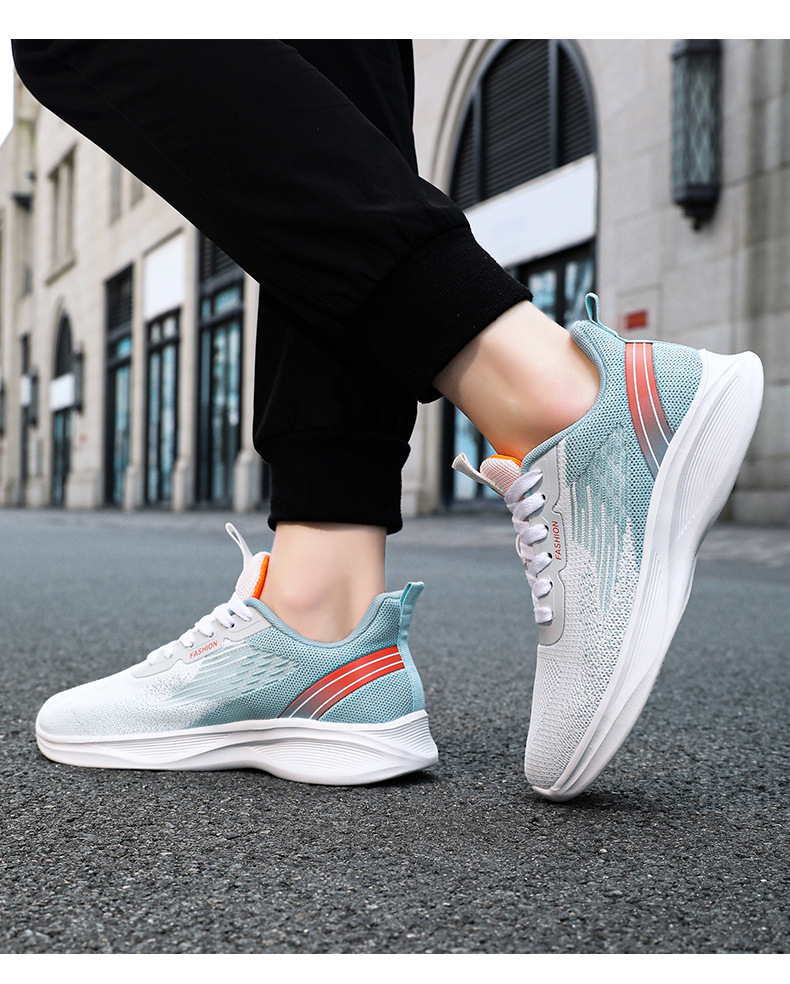 新款潮流春秋透气运动鞋系带气垫跑步鞋韩版轻便temu代发休闲鞋男详情12