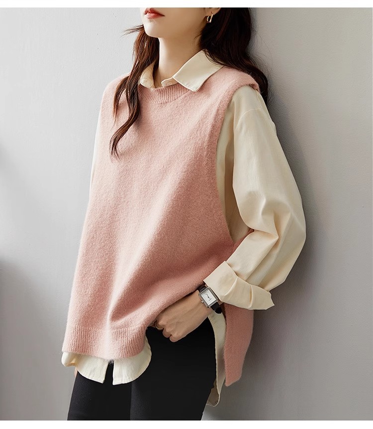 2024秋季纯色衬衫女休闲时尚百搭衬衣韩系通勤外套上衣详情25