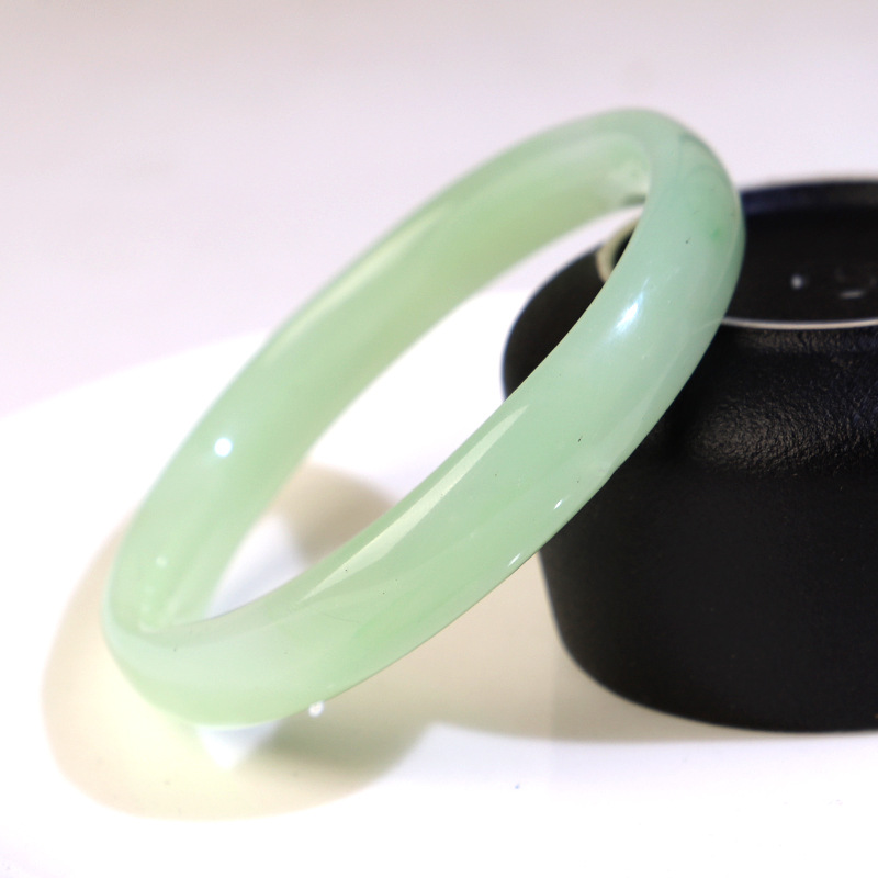 新中式玻璃仿玉手镯批发手镯叮当响叮当镯汉服配饰手镯环圈批发详情11