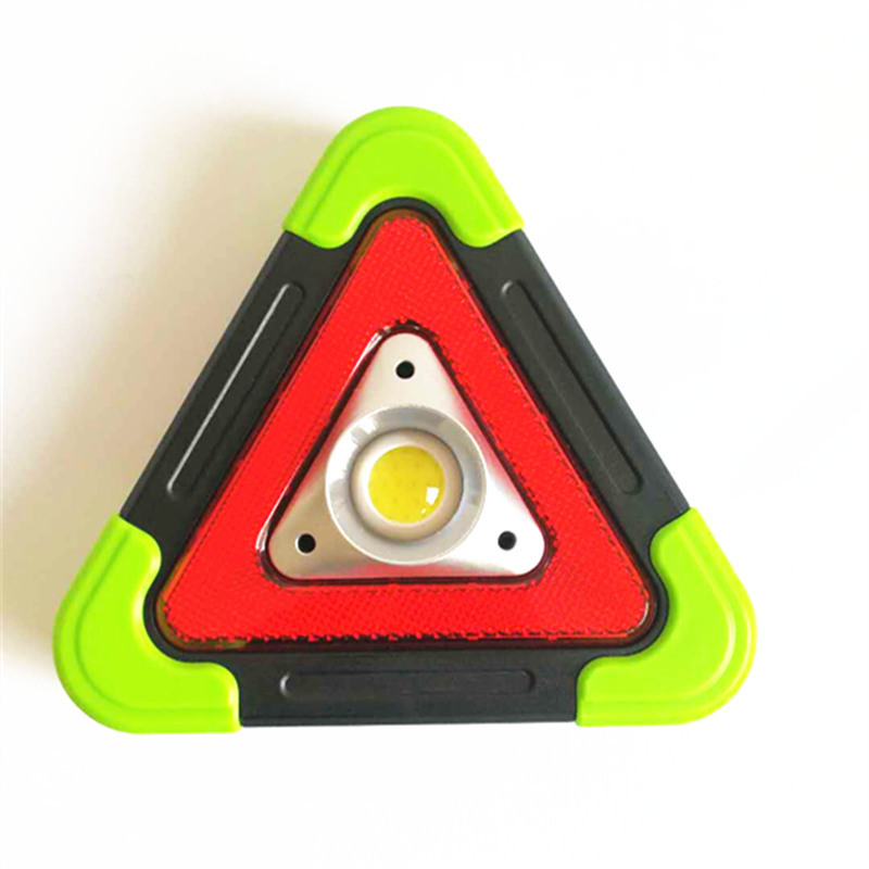 Solar-powered portable floodlight LED multi-functional charging high-intensity triangular warning emergency light pic 7