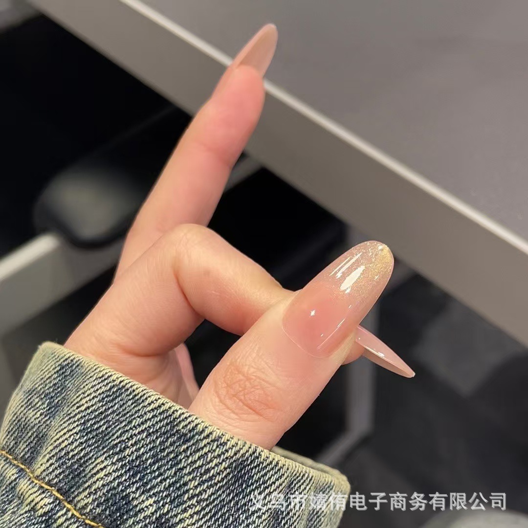 30-piece nail art pieces, wearable nails, finished nail patches, versatile, elegant, high-end, mid-length prefabricated nail pieces, cross-border export pic 6