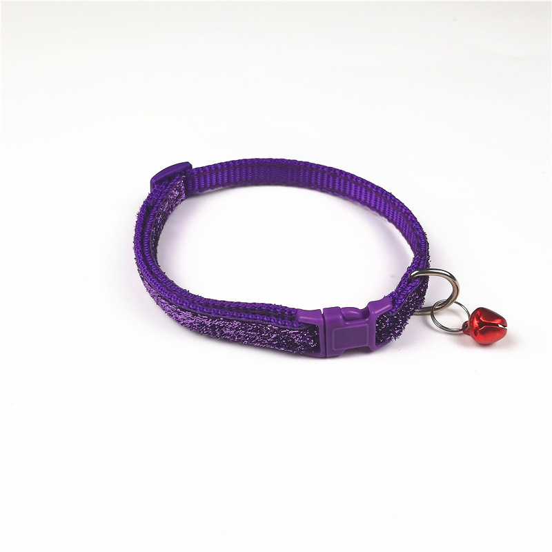 Pet collars, gold velvet collars in multiple colors available, small dog patch collars, bell collars manufacturer pic 10