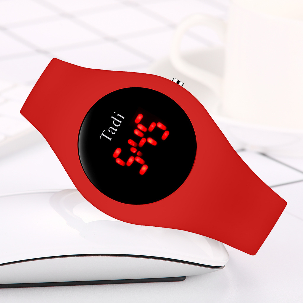 Tadi brand fashionable silicone student quartz watches, AliExpress best-selling silicone bright screen digital watches wholesale pic 14
