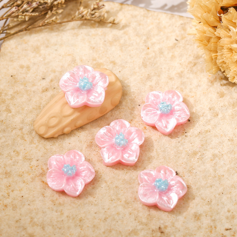 美甲山茶花珍珠漆中国风花瓣材料高亮立体百搭树脂混搭指甲装饰钻详情9