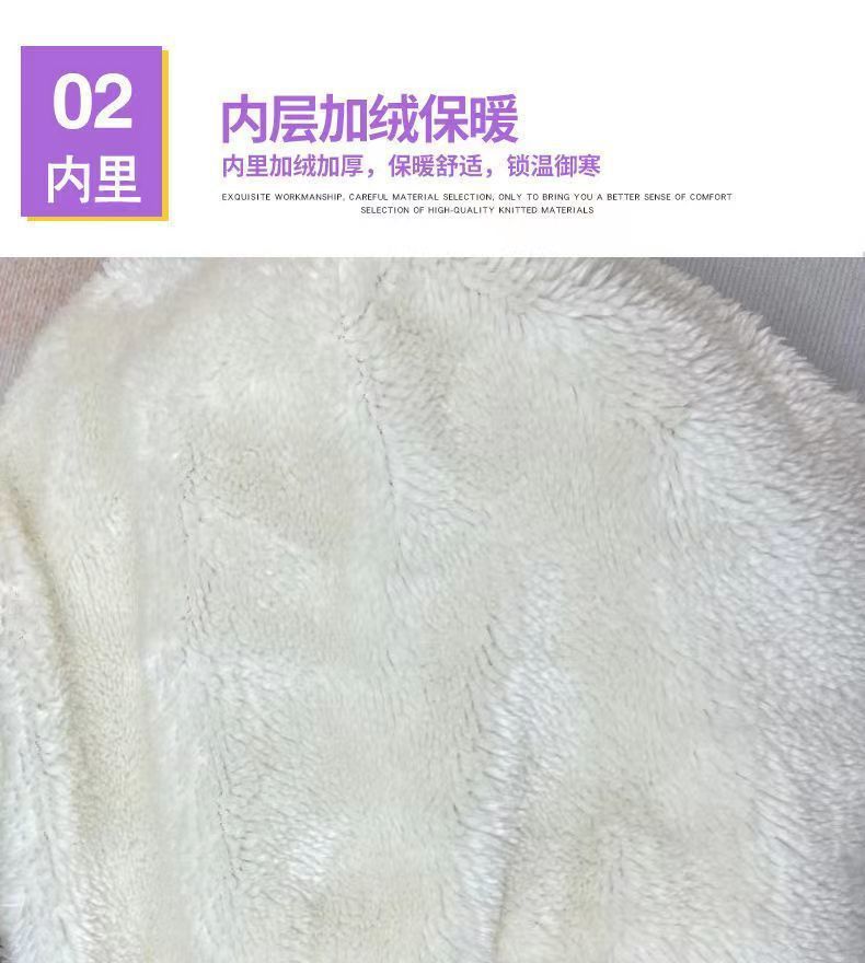 帽子女新款加绒加厚围巾一体风雪帽秋冬季松鼠绒毛线帽保暖网红帽详情4