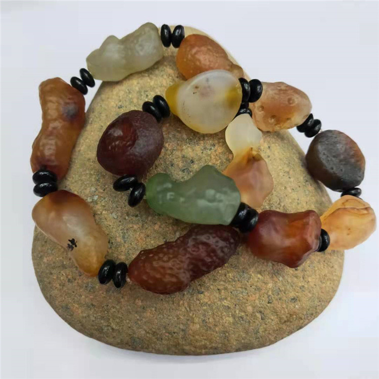 Guangshun Jewelry Wholesale of natural stone Agate Bracelets, DIY irregular agate natural stone bracelet Factory direct Sales pic 8