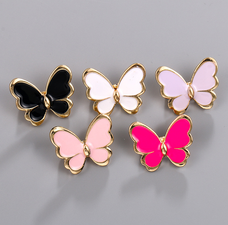 韩版滴油小蝴蝶服装胸针 时尚昆虫胸花 简约气质动物别针配饰品详情9