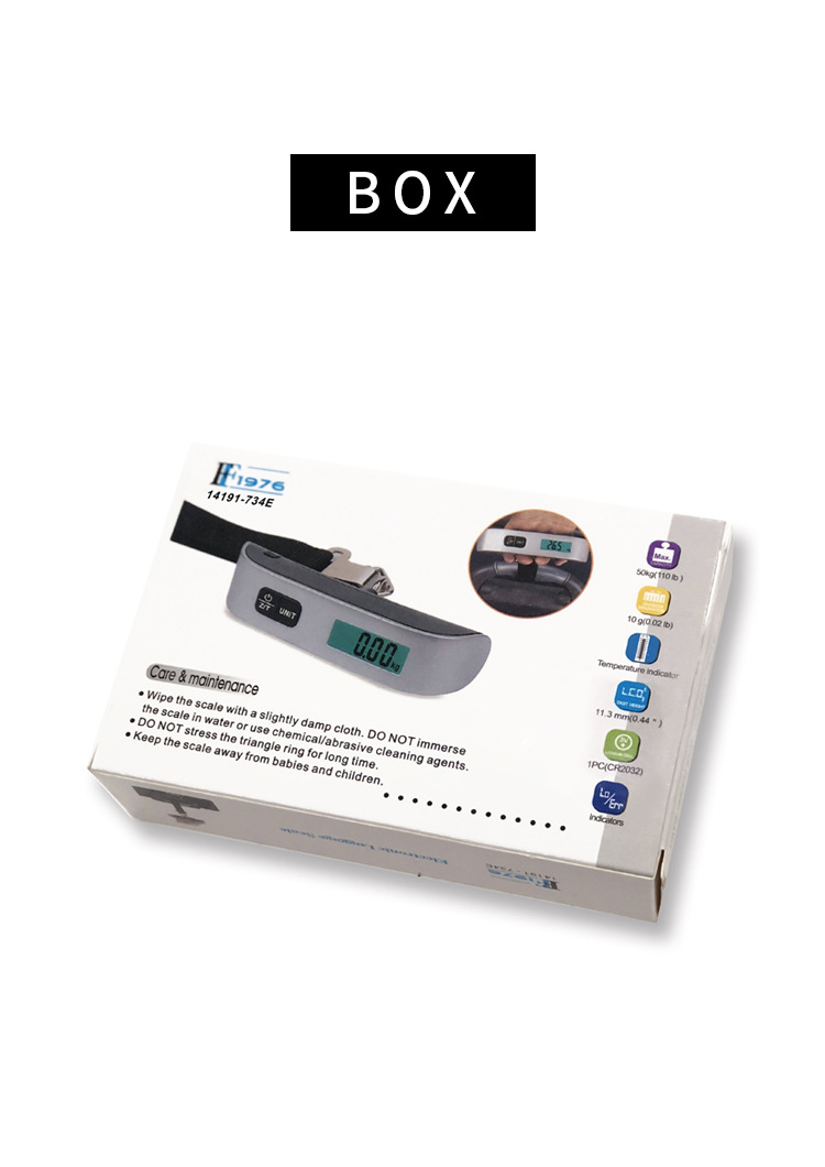 [FF1976-734E]厂家直销电子行李秤跨境外贸家用行李称商务出行简约电子秤详情5