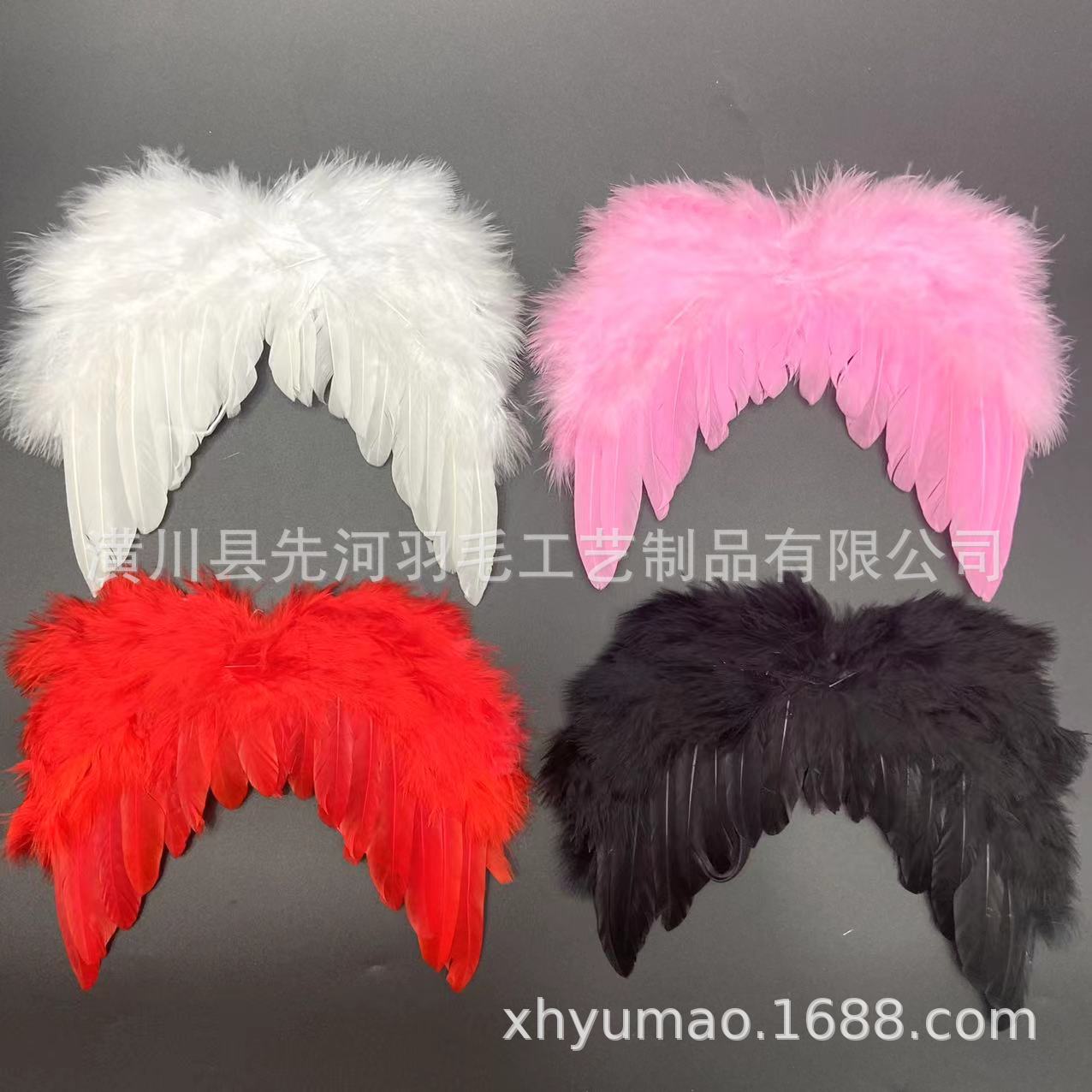 天使羽毛翅膀婴儿摄影百天照道具 玩偶娃娃宠物装饰  服装配饰详情8