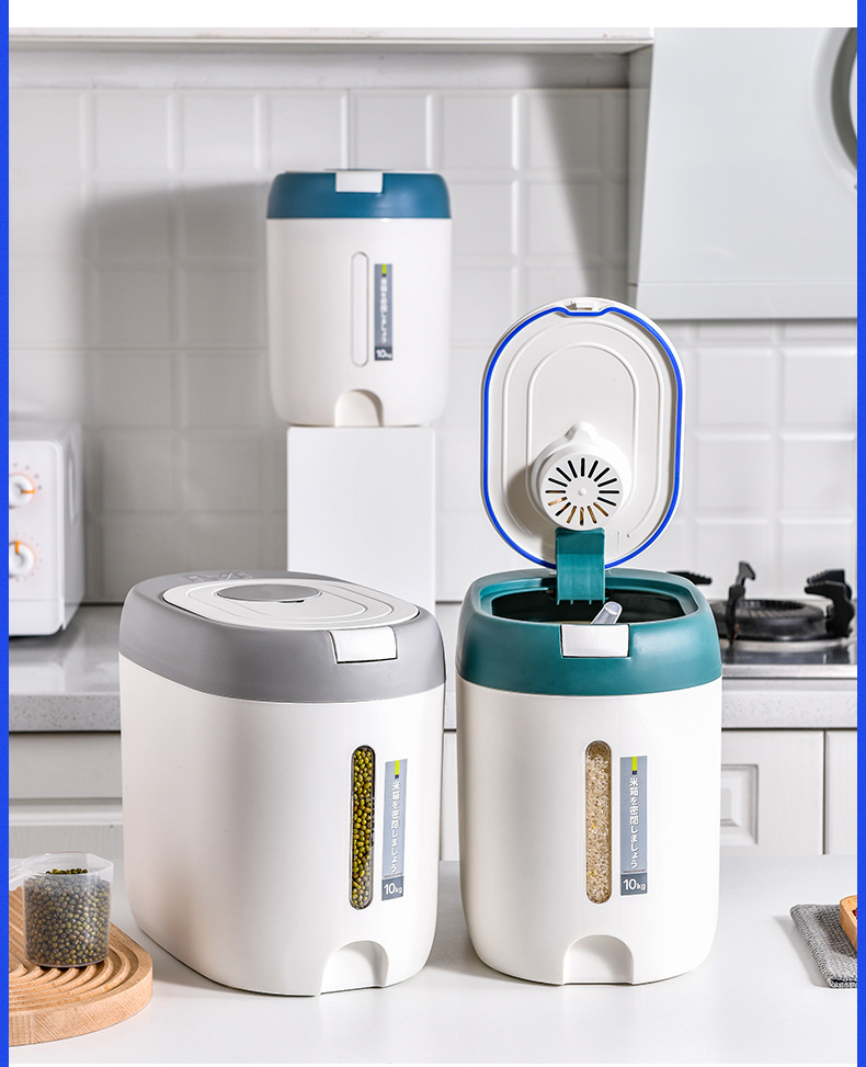 X102-2299米桶防虫防潮密封缸大米面粉猫狗粮储物家用收纳储箱详情21
