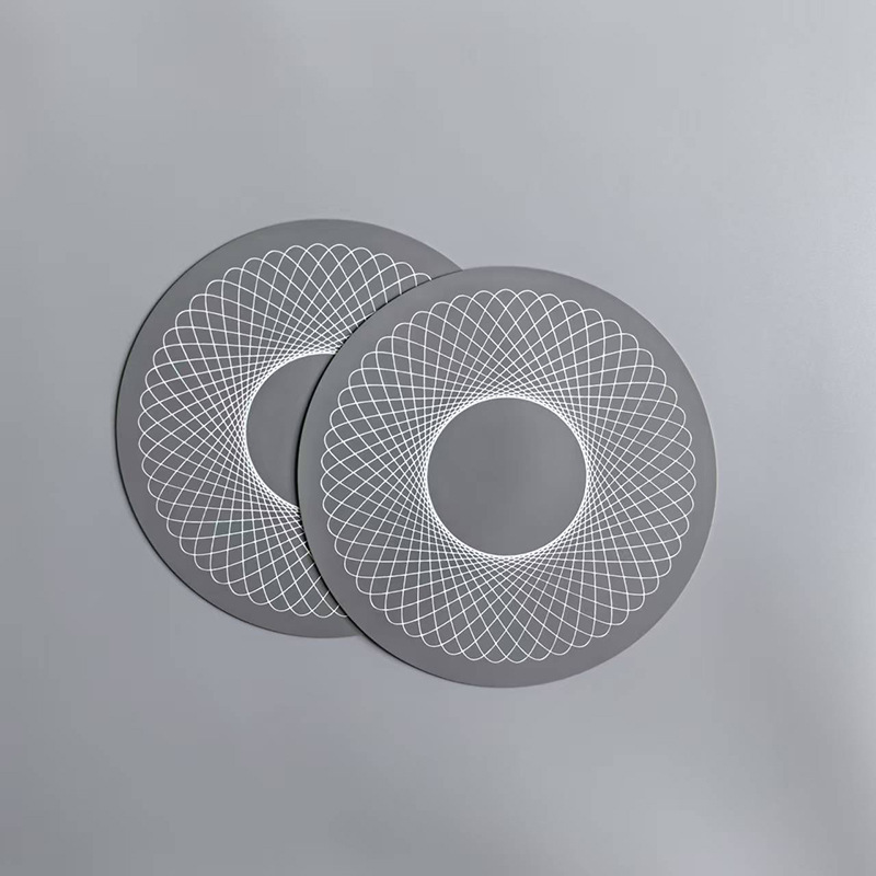 nhhuahu high-temperature resistant, washable and oil-proof table mat, 20cm round silicone heat insulation pad, wound texture induction cooker protection pad, placemats and coasters pic 21
