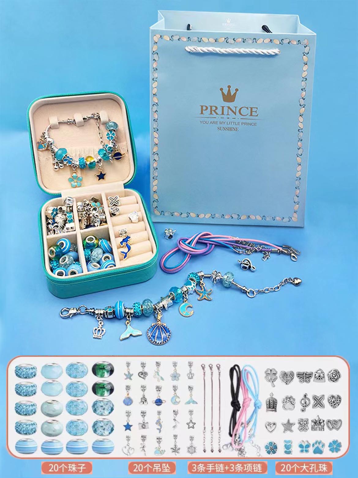 diy handcrafted crystal beads, festival gifts, handcrafted beaded jewelry accessories wholesale pic 4