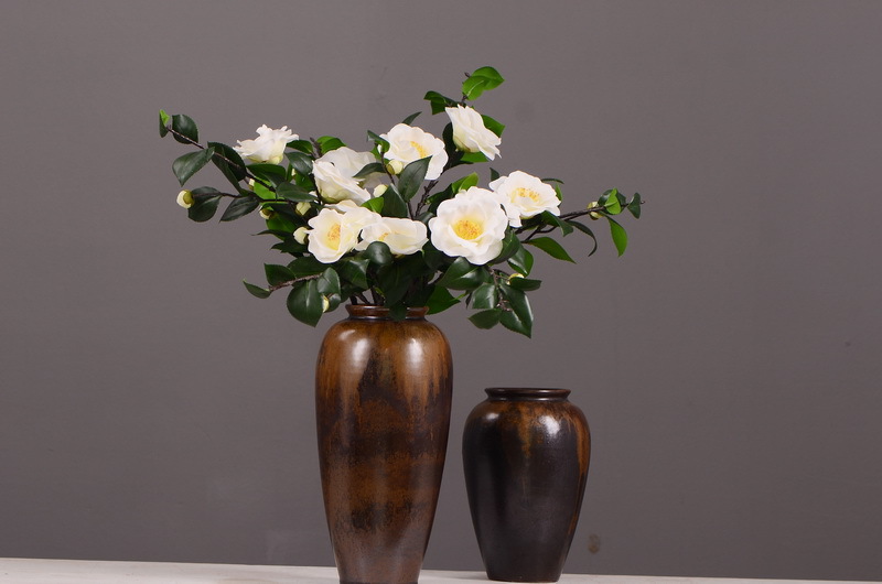 High-end artificial camellia wholesale from the original factory, ins home, hotel, banquet table flowers, cross-border pic 14
