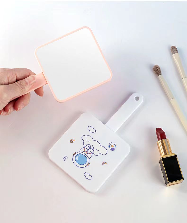 镜子化妆镜手持便携式镜梳套装镜子学生少女网红宿舍随手美妆镜详情4