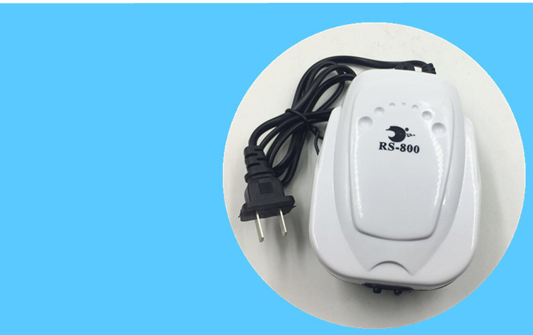 新鱼缸氧气泵 日胜超双孔增氧泵 养鱼专供小鱼缸打氧泵RS-800详情25