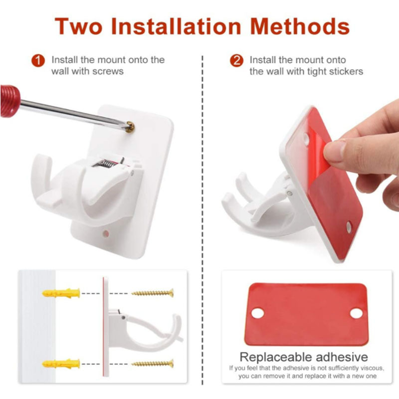 Long rod-shaped hanging clips, curtain rod hanging racks, sticky hooks, hooks, bath curtain rod hanging clips, 2pcs towel rod hanging racks pic 7