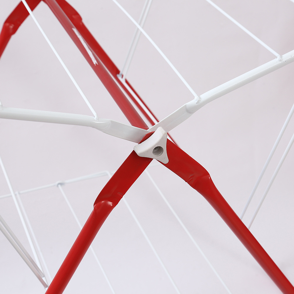 室内x型落地晾衣架阳台折叠晒衣架不锈钢翼型免安装晒被衣架批发详情3