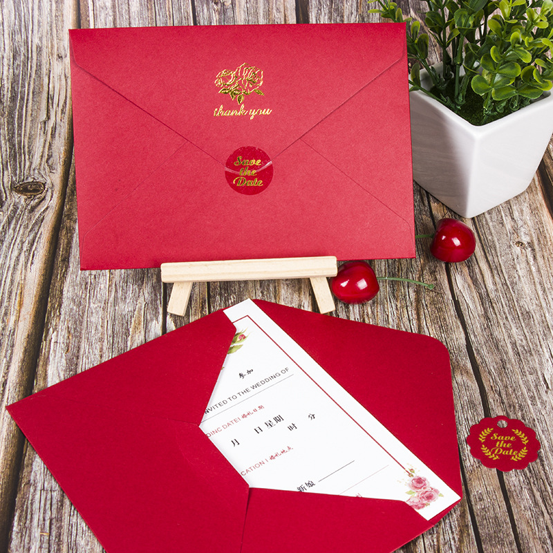 Forest-style InS-style wedding invitations 2021 Creative European-style wedding Banquet Invitations and wedding invitations Photo version cards pic 7