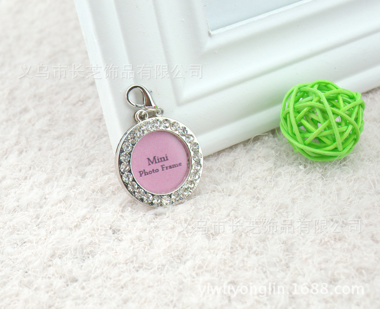 Factory direct supply of cross-border in-stock handwritten heart-shaped dog pendants, pet identity tags, Easter and Christmas diamond-encrusted dog tags pic 7