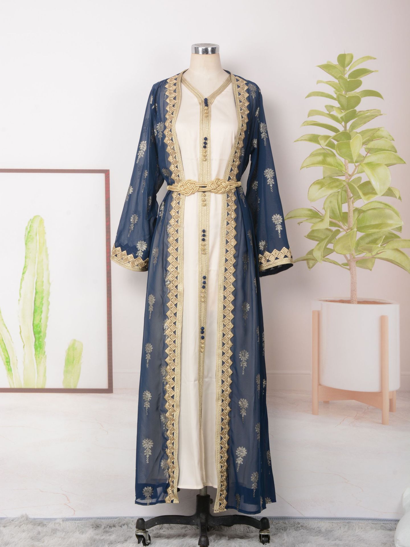 MT029 Middle East Cross-border Trade Arab Clothing, robes, embroidered cardigans, vests, two-piece dresses, ebay pic 45