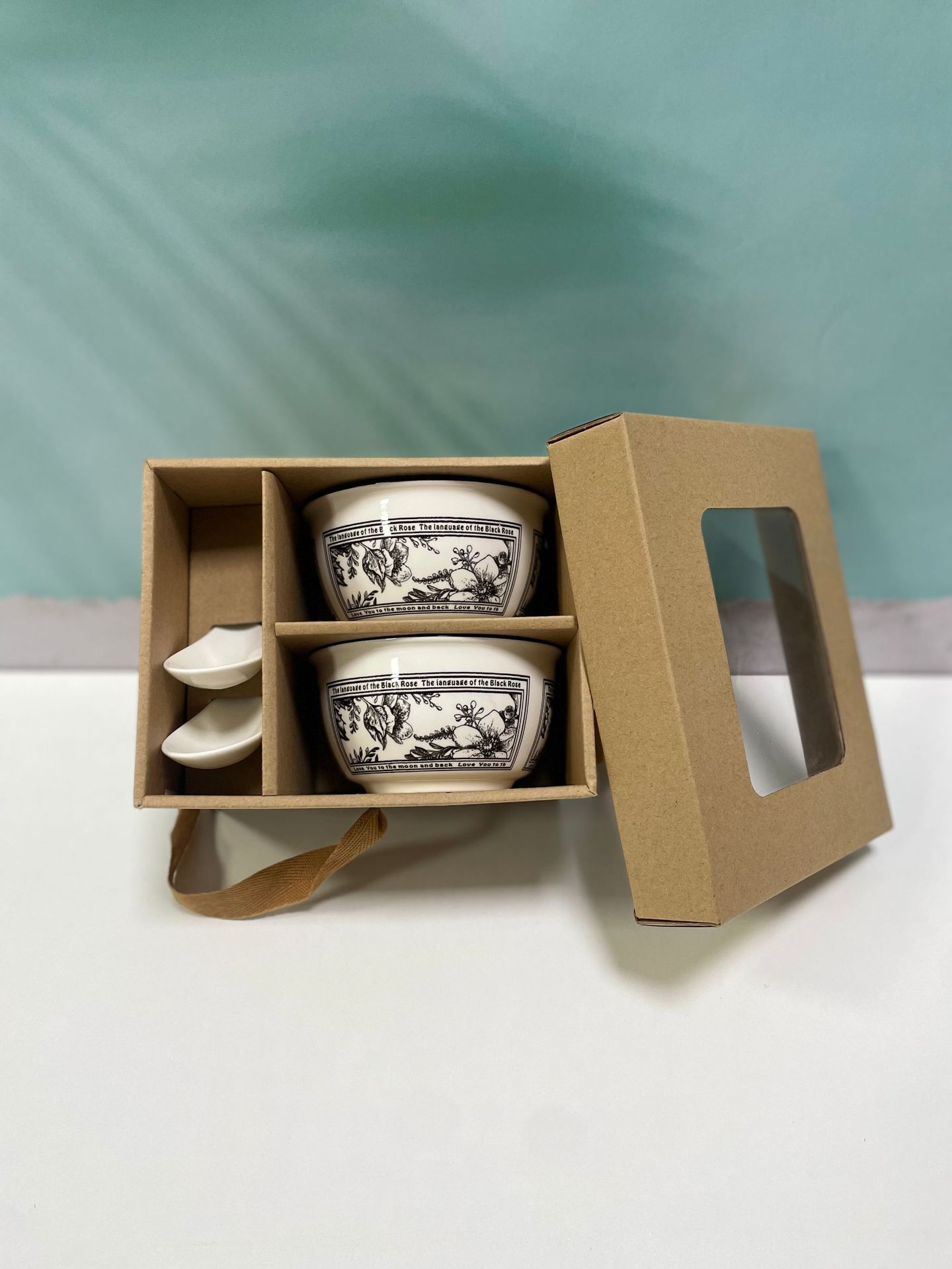 简约波点陶瓷碗套装餐具礼盒装碗勺碟家用餐具婚礼活动送礼详情15