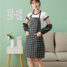 厨房擦手家用条纹围裙广告围裙定做加厚防水防油围裙定制logo批发详情3