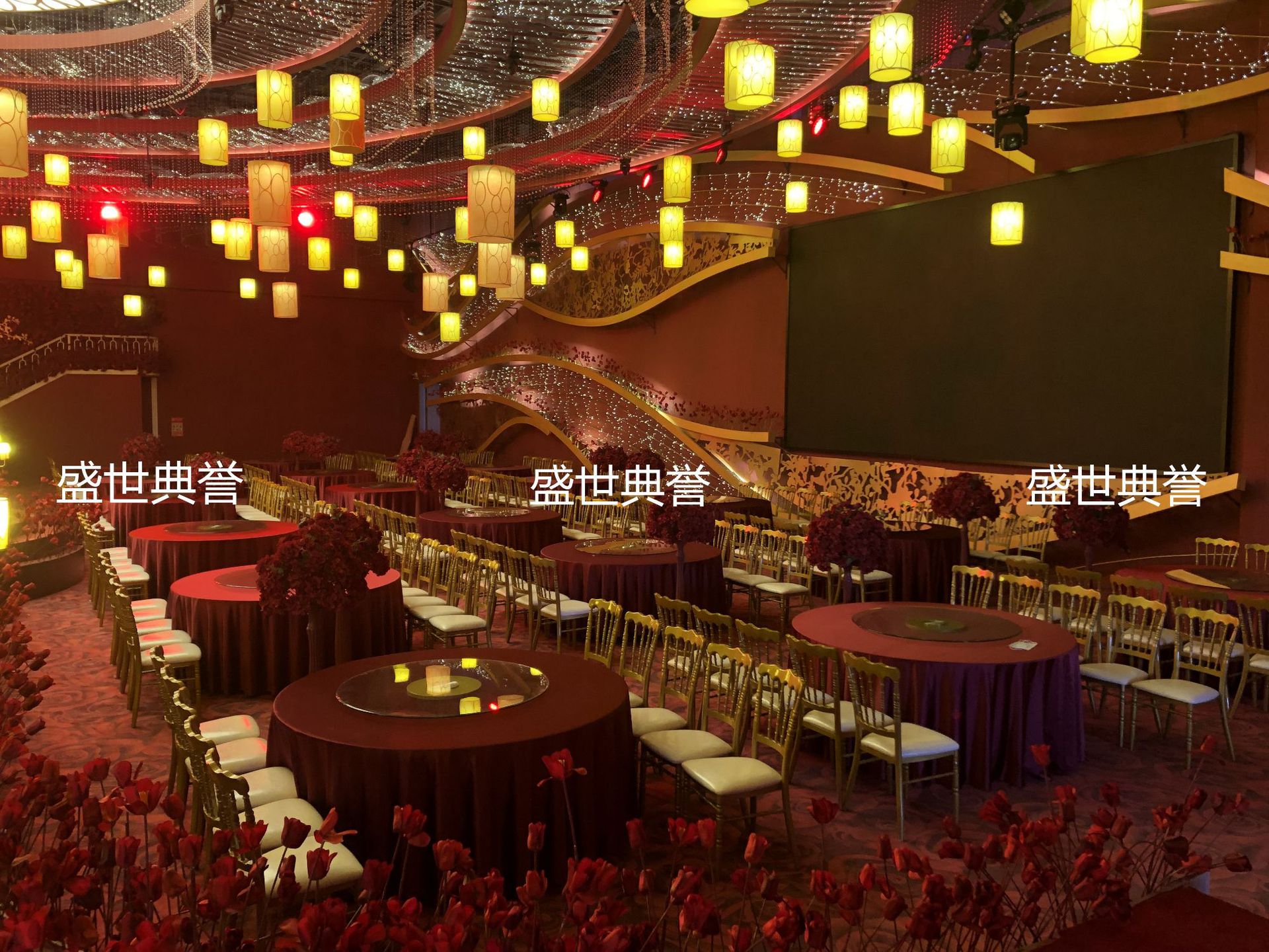 Ningbo star hotel banquet hall dining tables and chairs, banquet center catering furniture, theme wedding bamboo joint chairs, castle chairs pic 16