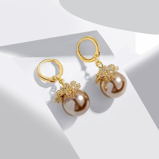 长款流苏耳环女2022年新款潮镶锆珍珠耳坠轻奢风气质高级时尚耳钉详情8