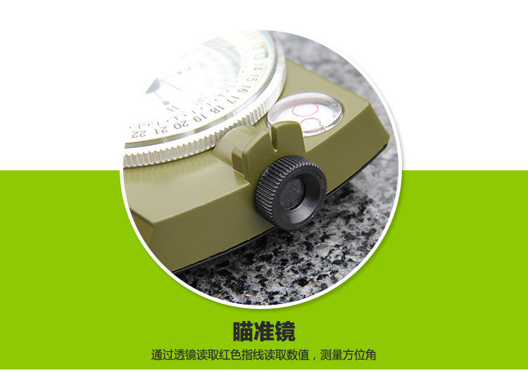 Wholesale American metal compass, high-end folding military standard, Military enthusiast K4580 multi-functional luminous compass pic 9