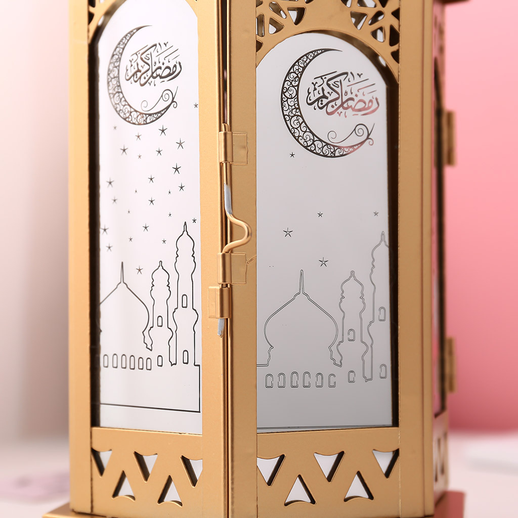 Ranadan Ramadan lantern, Eid al-Fitr ironwork metal display typhoon lantern handicraft, Arab lantern pic 6