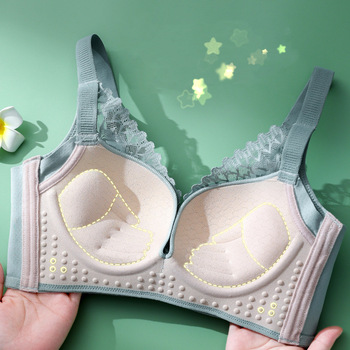 Rabbit ear underwear for women, large breasts make smaller, tuck in secondary breasts, gather small breasts, breathable, anti-sagging, no steel rings, sexy bra cover pic 3