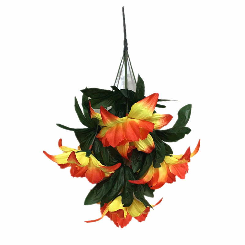 Direct sales from the manufacturer for Qingming Festival ancestral worship, including artificial rose flowers for indoor and outdoor garden decoration and 5-head seven-angled orchids pic 2