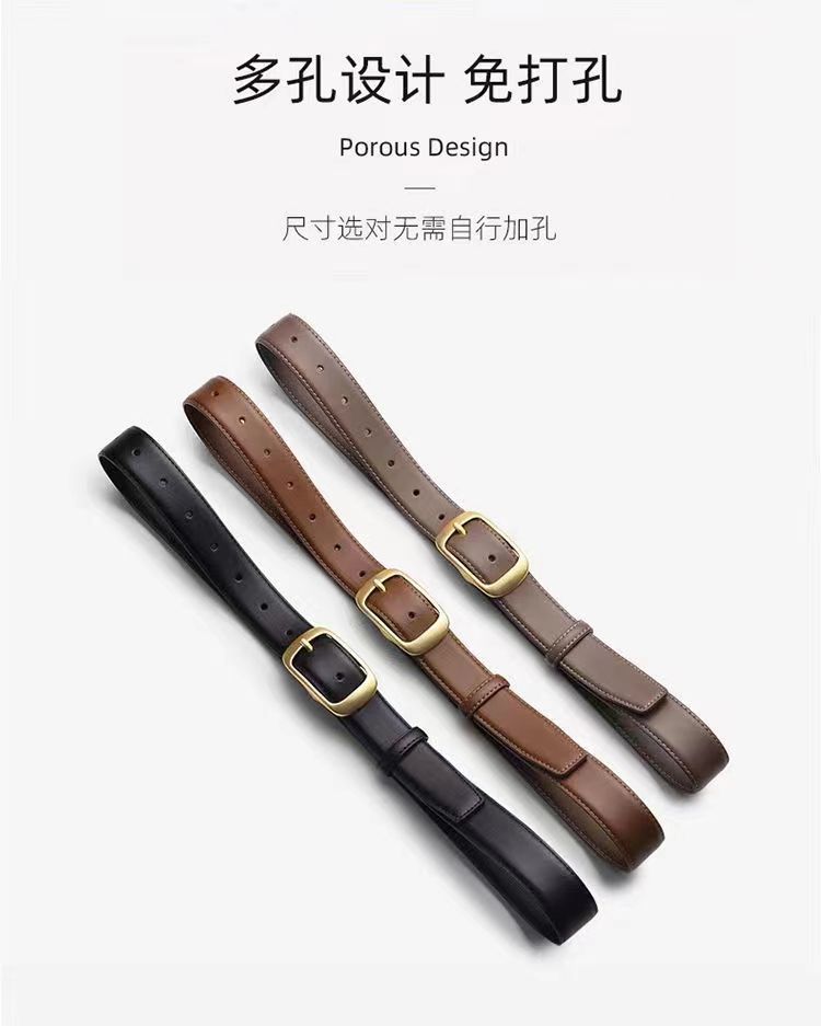 爆款皮带百搭牛仔裤女宽松腰带黑色时尚2023新款装饰高级感简约详情14