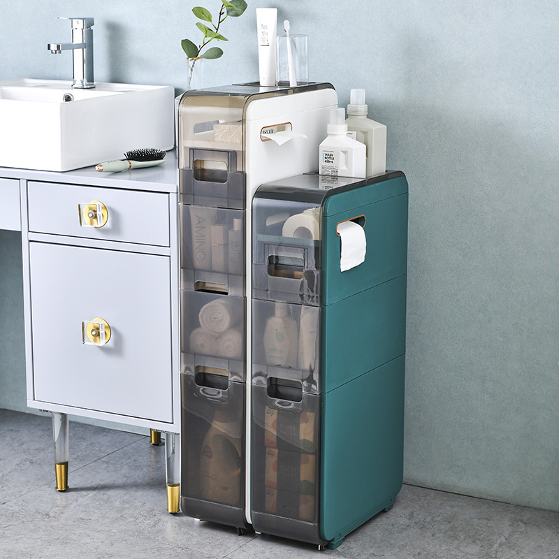 Gap storage cabinet, bathroom gap storage rack pic 2