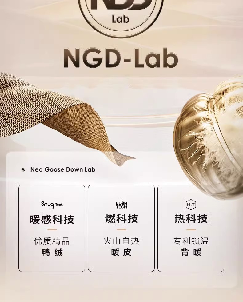 2023冬季新款黑金羽绒服男女同款保暖加厚连帽情侣简约白鸭绒外套详情3