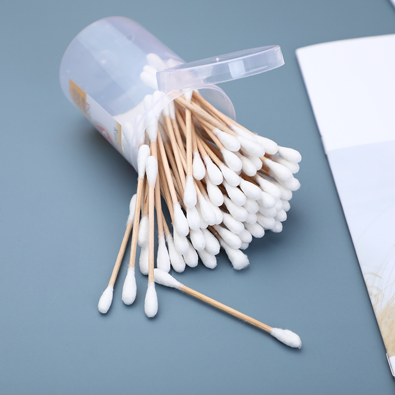 Disposable double-headed cotton swabs, beauty and makeup cotton swabs, wooden barrel cotton swabs, wholesale 2 yuan, 1 yuan and 2 yuan, street stall small commodities, small sundries, daily necessities wholesale pic 5