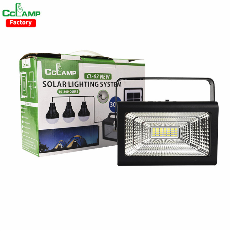 solar lighting system for mobile phone emergency charging camping pic 3