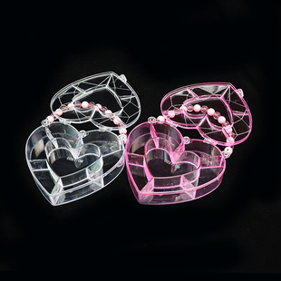 饰品盒PS塑料归纳盒 首饰珠宝样品展示盒高透明6.12.24格厂家详情8