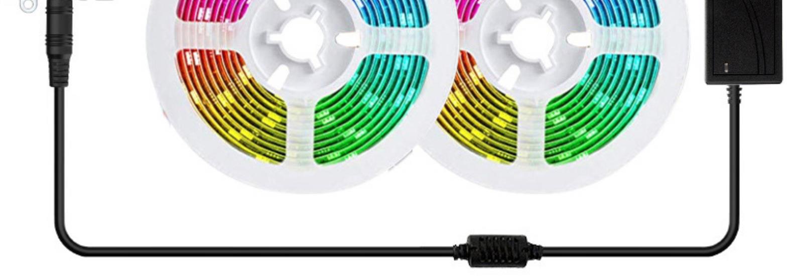 led灯带12V5050RGB 七彩套装2835七彩变色60灯54灯18灯条跨境专供详情8