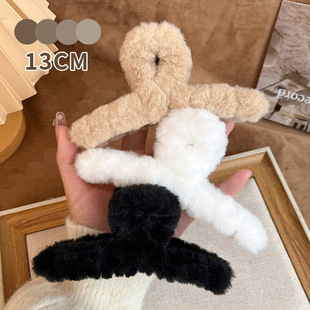 网红大号洗澡头发塑料抓夹发卡女后脑勺夹子头饰韩国顶夹卡子发饰详情3