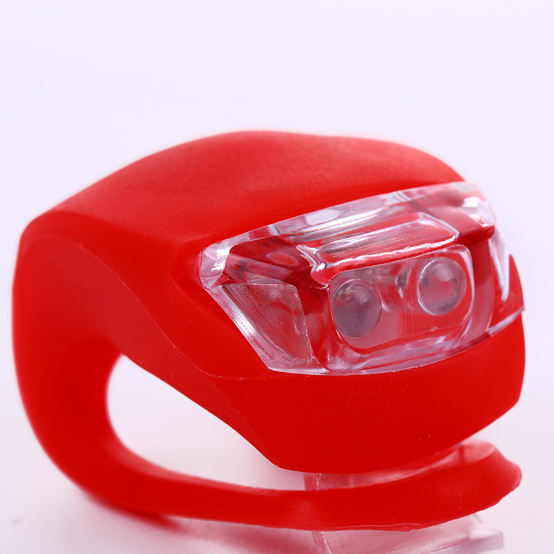 Bicycle front and rear taillight set, fifth-generation silicone frog light, night cycling led warning light pic 3