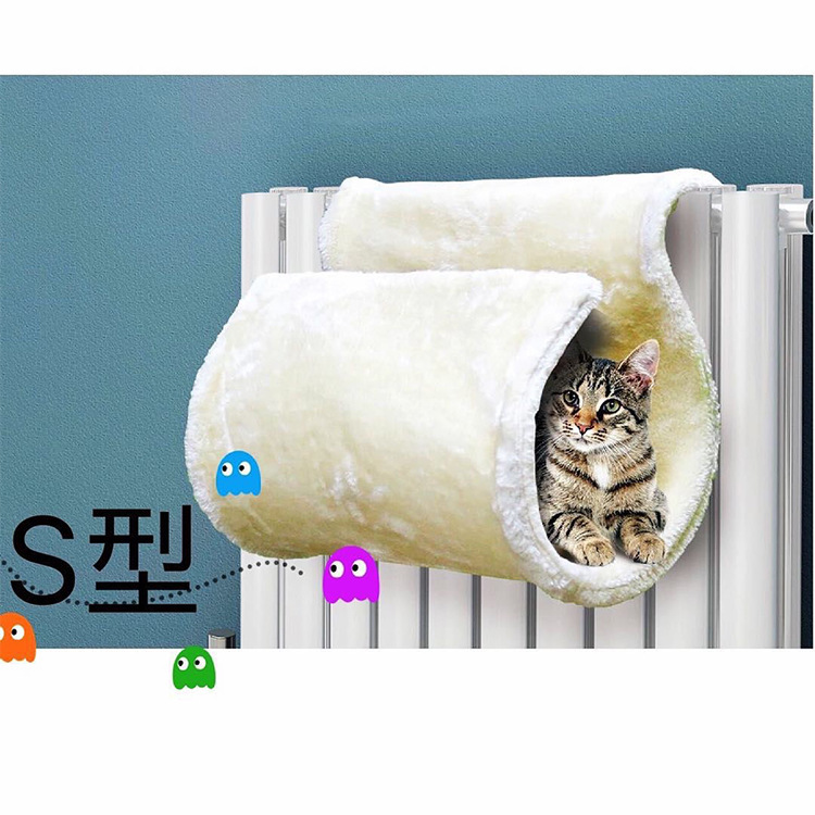 Factory wholesale pet bed S-shaped durable and safe cat hammocks, high-quality, comfortable and soft radiator cat hanging beds pic 2