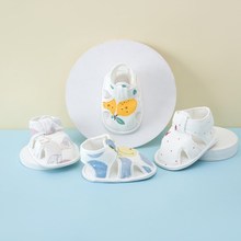 新生儿婴儿鞋子秋冬加绒加厚宝宝防脱软底保暖棉鞋男女学步鞋批发详情5