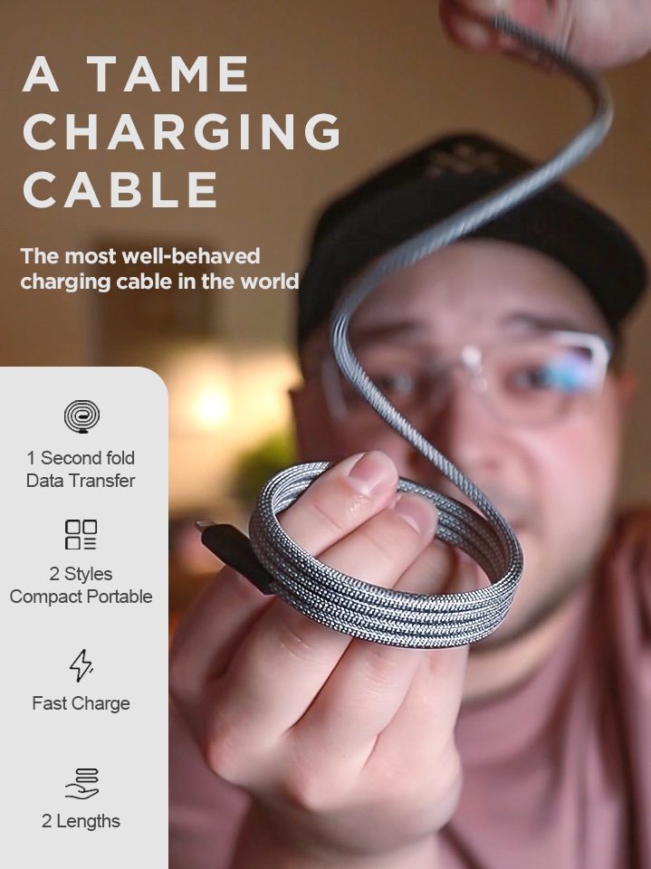 Magtame磁吸收纳全功能数据传输线20GBPS手机快充电线笔记本投屏详情1