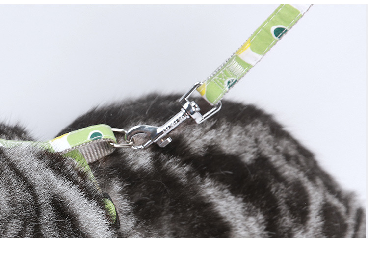 Pet supplies, pet supplies, pet cat leash, fresh and clean printed cat carrier, adjustable leash, anti-escape cat leash, cat walking leash pic 15