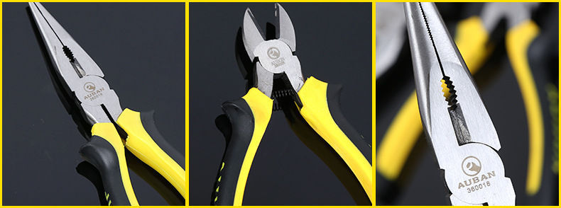钳子钢丝钳斜口钳尖嘴钳剪电线平口电工老虎钳子6寸8寸套装工具剪详情13