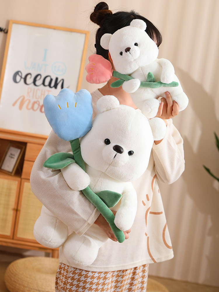 可爱郁金香熊毛绒玩具公仔玩偶情人节女生礼物暴力熊玩偶毛绒玩具详情27