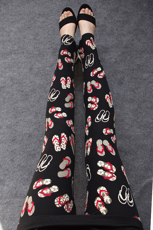 New spring dress, large-sized stretch, colorful star graffiti, personalized leggings for women pic 90
