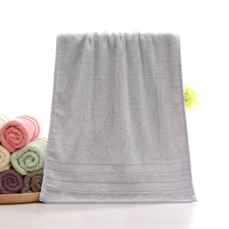 Wholesale of bamboo fiber double-segment towels, thickened household couple face towels, soft and absorbent multi-color towels for hair delivery pic 37