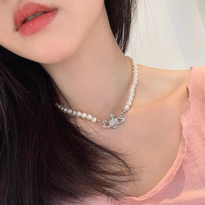 热卖西太后土星经典款珍珠项链女轻奢小众NANA同款锁骨链高版现货详情13